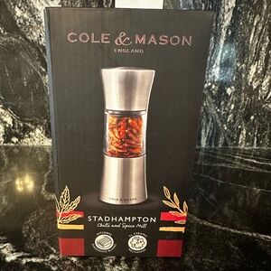Coke and mason stadhampton chili and spice mill brand new never used